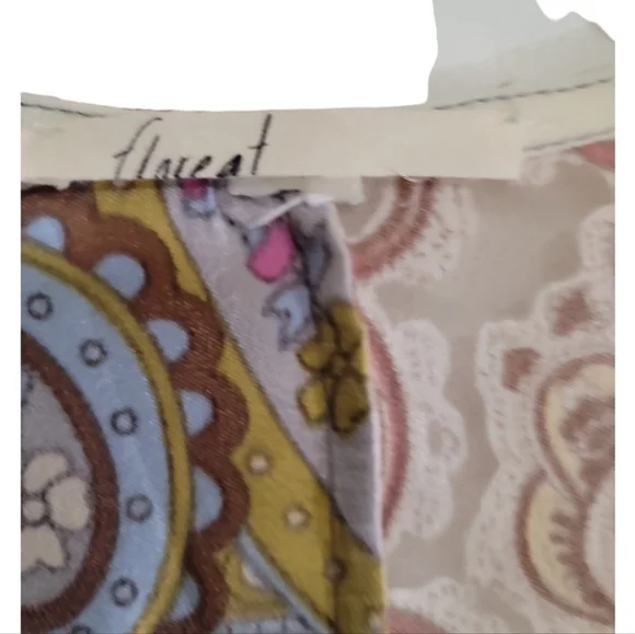 Anthropologie Floreat Boho Paisley Patchwork Kimono One Size Velvet Silk Blend - Picture 8 of 10